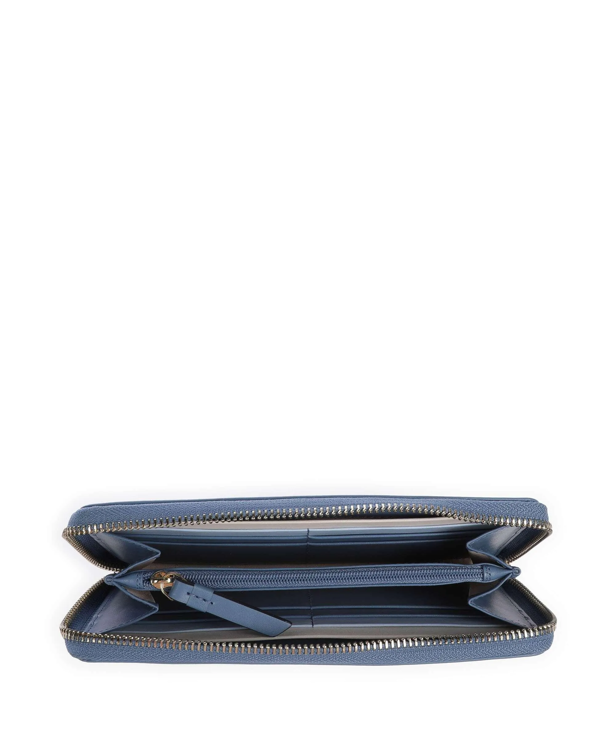  Radley London Happiness Comes In Waves Portafoglio pelle di vacchetta finemente grana blu-grigio  